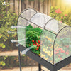 Potager sureleve avec bache PVC 80.5x130x43cm noir - VOUNOT FR