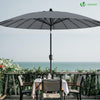 Parasol inclinable 270cm Shanghai avec housse de protection gris - VOUNOT FR