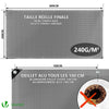Bâche de Protection en Polyéthylène resistant et impermeable 240g/m² gris et noir  4x8m - VOUNOT FR