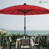 Parasol inclinable 270cm Shanghai avec housse de protection rouge - VOUNOT FR