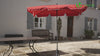 Parasol rectangulaire 2x1.25m avec housse de protection rouge