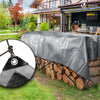 Bâche de Protection en Polyéthylène resistant et impermeable 240g/m² gris et noir  4x8m - VOUNOT FR