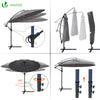 Parasol deporte 3M Shanghai avec housse de protection gris - VOUNOT FR