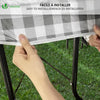 Lot 3 nappes de table et banc en PVC Vinyle style ceramique - VOUNOT FR