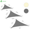 Voile d ombrage Triangle HDPE avec 19 pcs kit de montage - VOUNOT FR