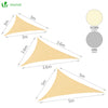 Voile d ombrage Triangle HDPE avec 19 pcs kit de montage - VOUNOT FR
