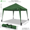 Tonnelle de jardin 3x3m pliable verte avec sac de transport - VOUNOT FR