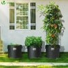 Lot 5 sacs de plantation non tisse 65L avec poignee Noir - VOUNOT FR