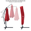 Parasol deporte 3M Rouge fonce avec housse de protection - VOUNOT