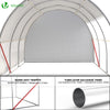 Serre de jardin Toute Saison 6m2 avec portes laterales - VOUNOT FR