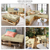 Lot de 4 Coussins pour palettes en bois beige - VOUNOT FR