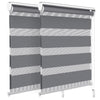 Lot de 2 Store enrouleur jour nuit double 80x150cm Gris - VOUNOT FR