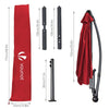 Parasol deporte 3M Rouge fonce avec housse de protection - VOUNOT