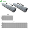 Grillage a poule avec fils renforces 0.8mm et maille extra fine 13mm en acier galvanise 1x10M - VOUNOT