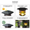 Lumiere solaire exterieure avec effet flamme - VOUNOT