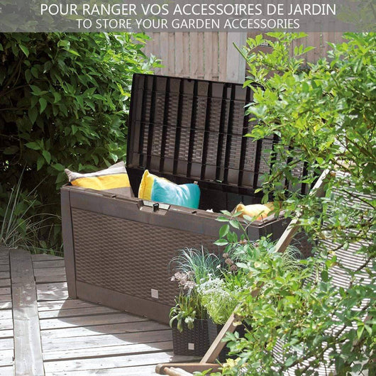 Coffre rangement jardin Tao Made in France - La Boutique Desjoyaux