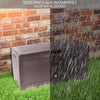 Coffre de Rangement Exterieur 310L  en PP 119x48x60CM Style Polyrotin Marron - VOUNOT