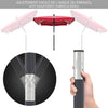 Parasol rectangulaire 2x1.25m avec housse de protection rouge - VOUNOT