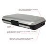 Portefeuille rfid Aluminium avec batterie 2000 mAh - VOUNOT