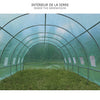 Grande Serre de jardin 18m2 en acier galvanisé - Taille : 6x3x2M - VOUNOT
