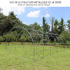 Grande Serre de jardin 18m2 en acier galvanisé - Taille : 6x3x2M - VOUNOT
