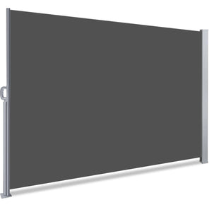 Paravent retractable avec housse de protection 160x300cm Gris - VOUNOT