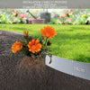 Lot de 20 Bordure de jardin en métal galvanisé flexible 100x18cm - VOUNOT