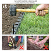 Bordure de jardin plastique flexible 20m avec piquets vert - VOUNOT