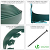 Bordure de jardin plastique flexible 10m avec piquets vert - VOUNOT