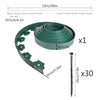 Bordure de jardin plastique flexible 10m avec piquets vert - VOUNOT