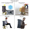 Chariot de courses pliable avec siege Jaune - VOUNOT