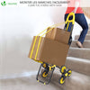 Chariot de courses pliable avec siege Jaune - VOUNOT