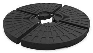 Dalle de lestage pour parasol remplissage 52L 4 pcs Noires - VOUNOT