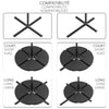 Dalle de lestage pour parasol remplissage 52L 4 pcs Noires - VOUNOT
