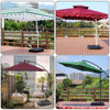 Dalle de lestage pied de parasol déporté plastique à remplir - VOUNOT