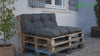 Lot de 4 Coussins pour palettes en bois gris