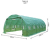 Grande Serre de jardin 18m2 en acier galvanisé - Taille : 6x3x2M - VOUNOT